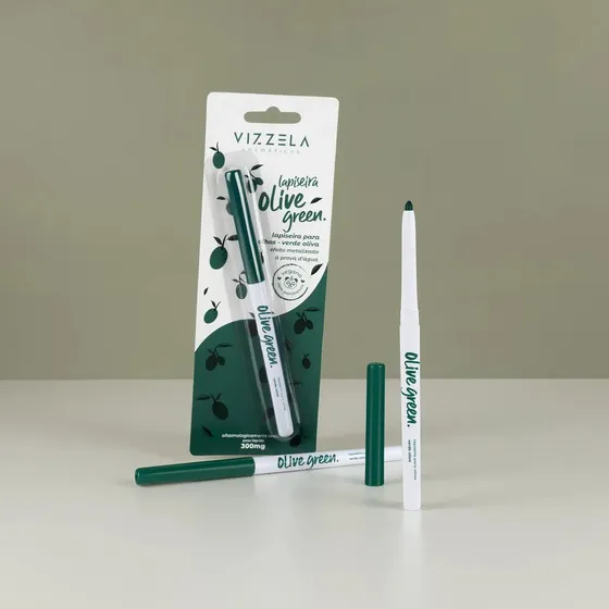 Lapiseira Para Olhos Olive Green Verde Vizzela Verde