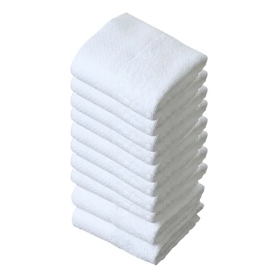 Toalha De Mão De Algodão Branca X, Pequena, Descartável, 100