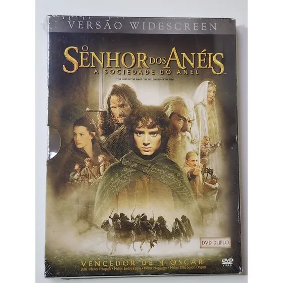 Dvd Senhor Dos Anéis A Sociedade Do Anel Lacrado Digipack