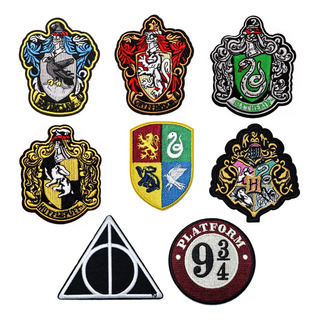 8 Parches Bordados Termoadhesivos Inspirados En Harry Potter 8 Parches Bordados Termoadhesivos Inspirados En Harry Potter