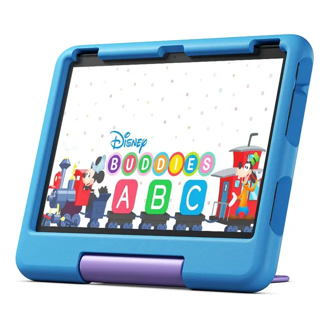 Tableta Amazon Fire 10 Kids: 2023 De 3 A 7 Años Brillante Pantalla Hd De 10.1 Con Contenido Sin Anuncios Y Controles Parentales Incluidos, Batería De 13 Horas, 32 Gb, Azul