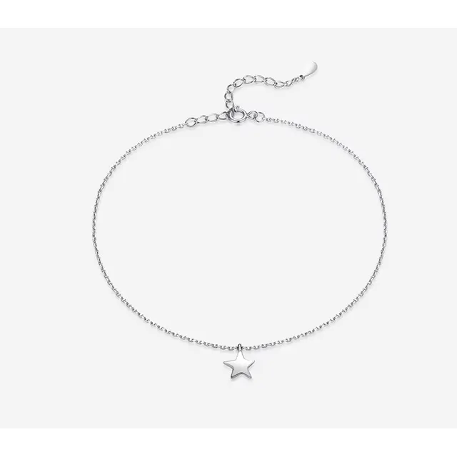 Pulsera Tobillera De Plata Fina Anenjary  925 Para Mujer