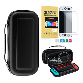 Capa Bag Case Nintendo Switch Oled+ Pelicula De Vidro Oivo Capa Bag Case Nintendo Switch Oled+ Pelicula De Vidro Oivo