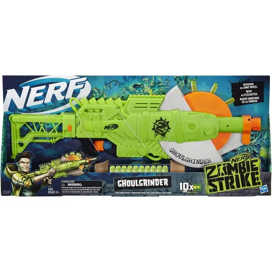 Nerf Zombie Strike Ghoulgrinder 10 Dardos