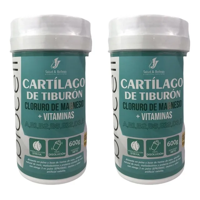 Cartilago De Tiburon X600gr X2 - g a $88