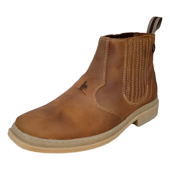 Bota Raidistas Unisex 100%  Cuero Color Tabaco -agrolact