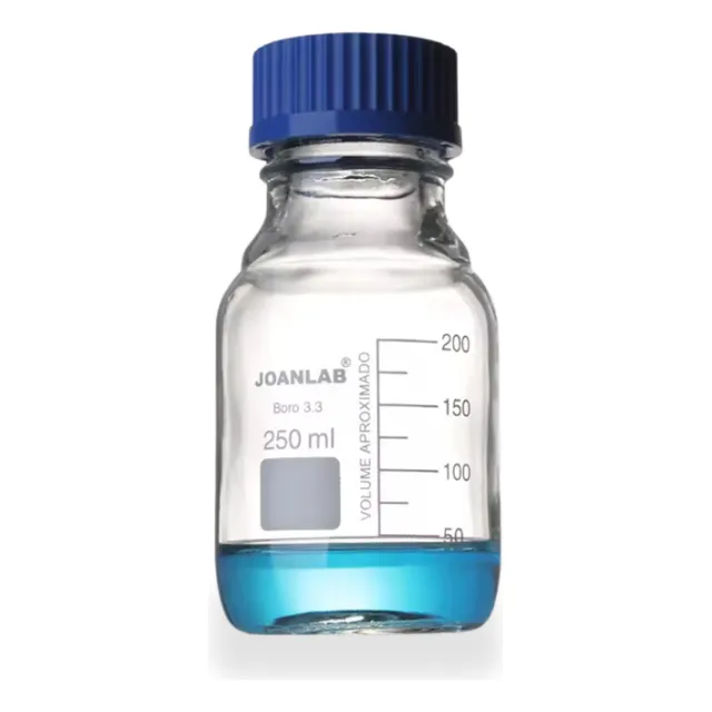 Frasco Autoclavable 500ml Graduado De Vidrio Con Tapa Gl45