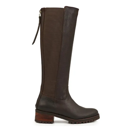 Botas Mujer Cuero Caña Alta Briganti Bucanera Borcego Austin