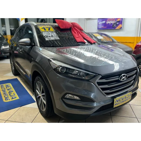 Hyundai Tucson 2017 1.6 Gasolina Gl Turbo Completo Automático Cinza