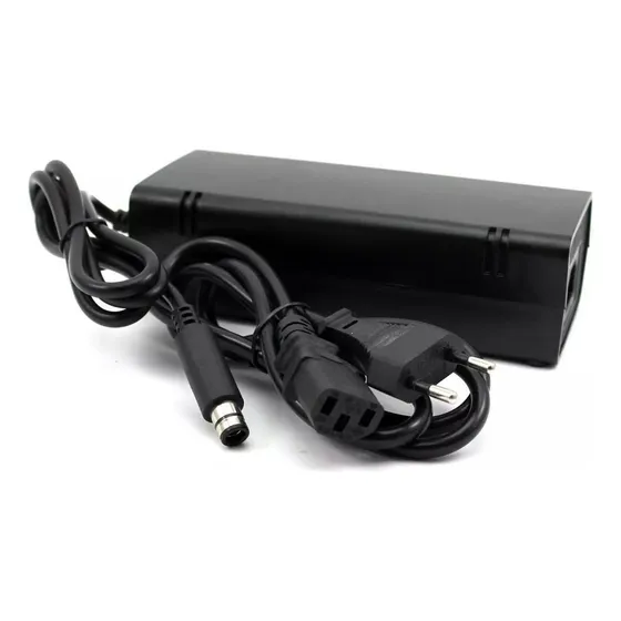 Fonte Compatível Xbox 360 Super Slim Bivolt 1 Pino 110/220v