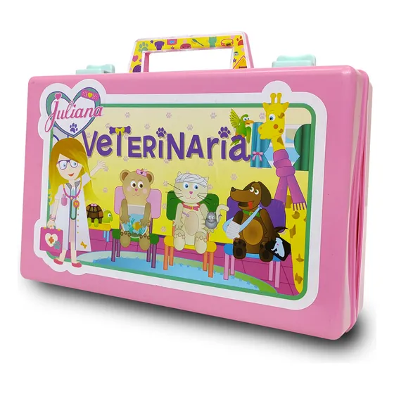 Valija De Juguete Juliana Veterinaria Grande 2 Mascotas