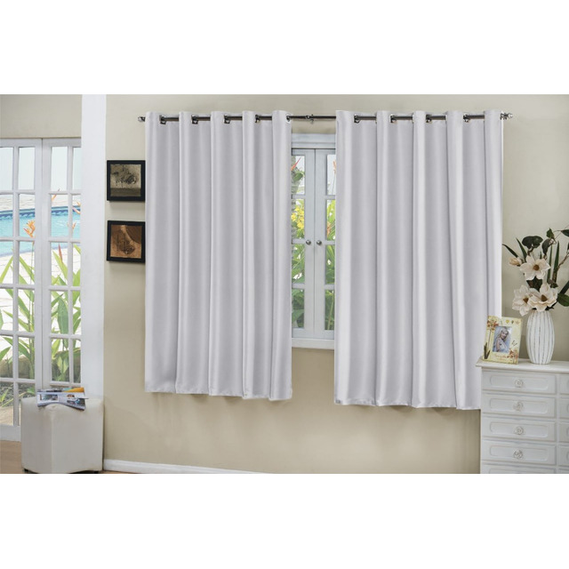 Cortina Blackout Em Tecido 2,80 X 1,80 Corta Luz 100% Cor Branco Cortina Blackout Em Tecido 2,80 X 1,80 Corta Luz 100% Cor Branco