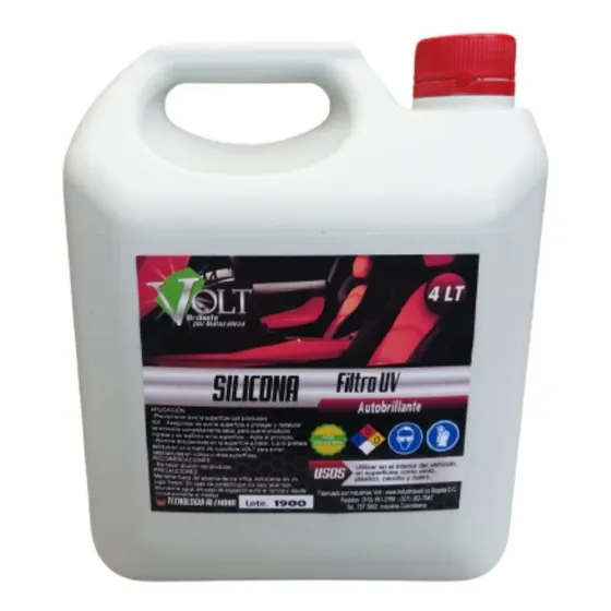 Silicona Para Autos Con Filtro Uv 4 Lt Automotriz