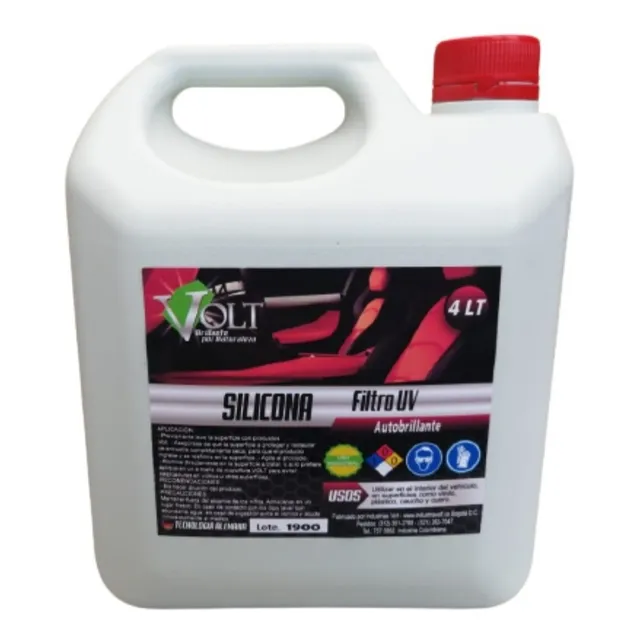 Silicona Para Autos Con Filtro Uv 4 Lt Automotriz