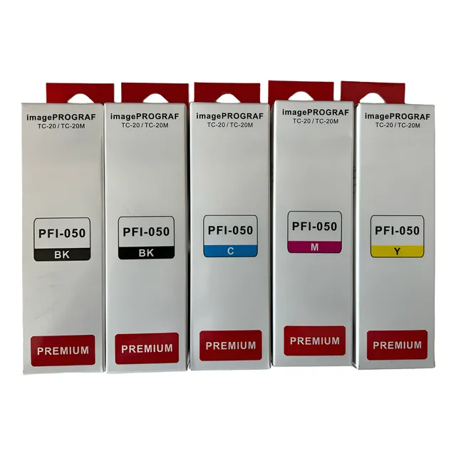 5 Tintas Compatibles Pfi-050 Tc-20