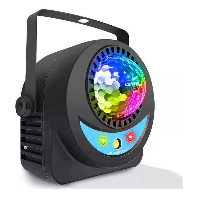 Luces Para Fiestas Dj Rgbw Estroboscopica Proyector+rg Laser