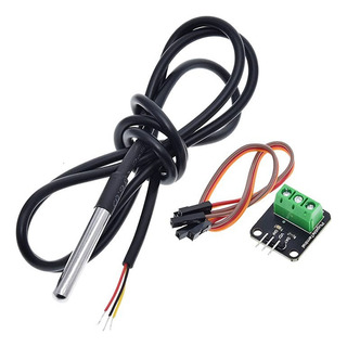 Sensor De Temperatura Digital Ds18b20 Sumergible + Adaptador Sensor De Temperatura Digital Ds18b20 Sumergible + Adaptador