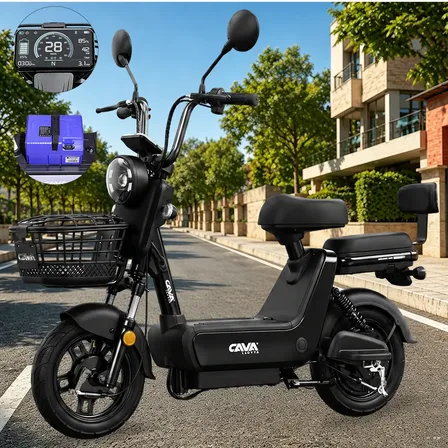 Bicicleta Elétrica Cavalletta C2 Removível Lítio 65km  750w Preto 104cm