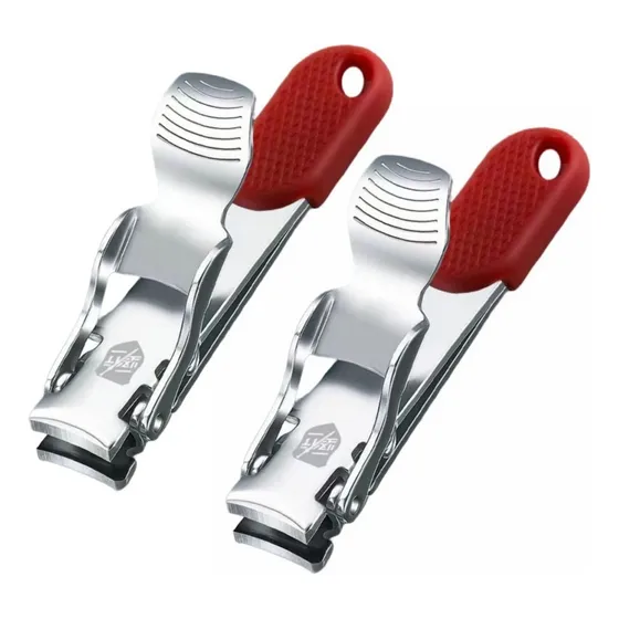 Genérico 2×cortauñas Unisex Con Agujero, Color Rojo,