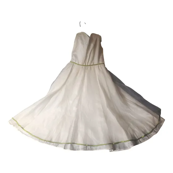 Elegante Vestido De Niña Champagne Cortejo Nupcial Talla 14