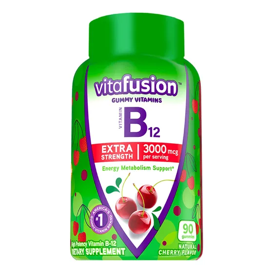 Suplemento Vitafusion Extra Strength De Vitamina B12 3000 Mc