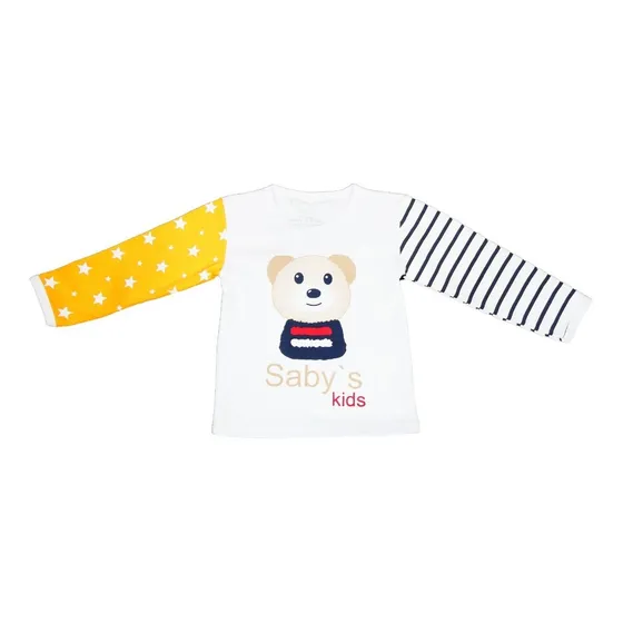 Pijama De Niño 2 Piezas Manga Larga Estampado Saby Kids 