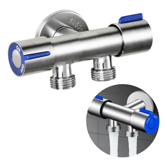Adaptador T Inox Com Duas Saídas Para Ducha Higiênica