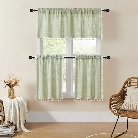 Mitovilla Cenefa Cocina Boho 52  Ancho X 18  Largo Cortina 2