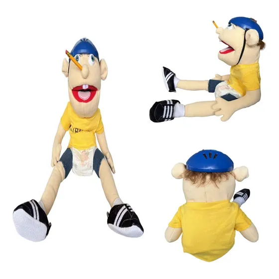Jeffy Hat Hand Puppet Muñeca Peluche Juguete Niños Regalo