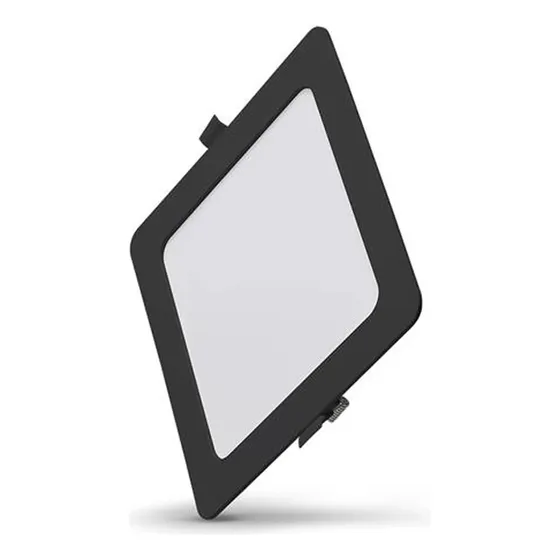 Plafón Panel Eléctrico Luminaria De Embutir 12w Luz Cálida
