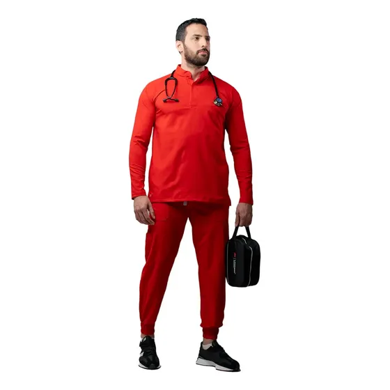 Uniforme De Hombre Cuello Mao Manga Larga Colección Pro