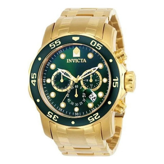 Relógio Invicta Pro Diver 0075 Banhado A Ouro 18k Com N.f Relógio Invicta Pro Diver 0075 Banhado A Ouro 18k Com N.f