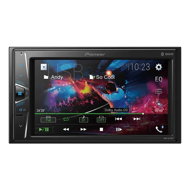 Autoestereo Pantalla Táctil Pioneer Usb Bluetooth Dmh-g225bt Negro