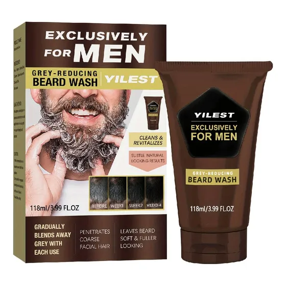 Barba Cuidado Para Hombres Para Crecer La Tinte Antigris