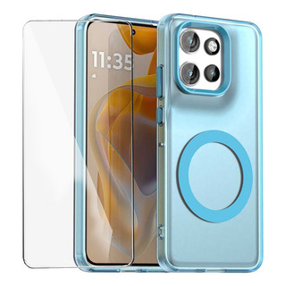 For Moto Edge 50 Neo/s50 Funda Translúcido Magnética Case+mica For Moto Edge 50 Neo/s50 Funda Translúcido Magnética Case+mica