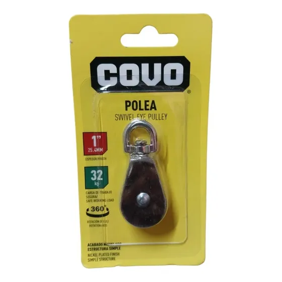 Polea 1 Pulgada 25.4mm 32 Kg Marca Covo (pack X 2)