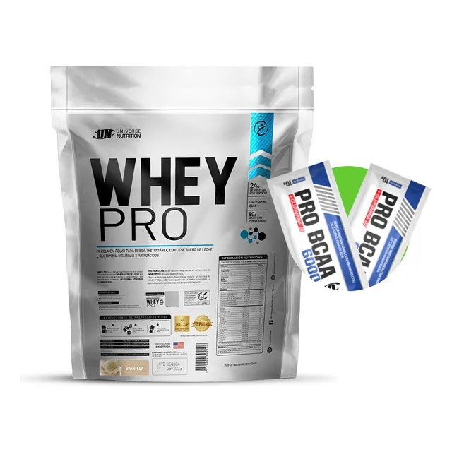 Whey Pro 3kg Vainilla + 02 Sachets
