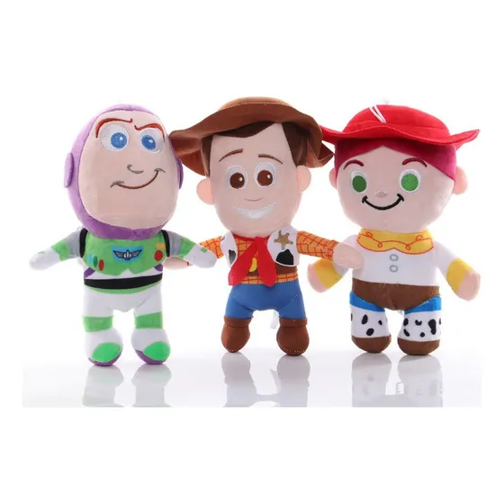 3pcs/set Toy Story Woody Jessie Buzz Muñeca Peluche Juguete