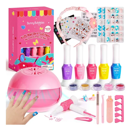 Niños Kit De Esmalte De Uñas Con Secador De Uñas, Bl7kj