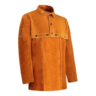 Chaqueta De Soldadura De Cuero - Protección Máxima Contra Ca Chaqueta De Soldadura De Cuero - Protección Máxima Contra Ca