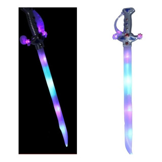 5 Espadas Luminosa Tiburon Luz Led Juguete Colores Niños Color Espada Mango Plateado 5 Espadas Luminosa Tiburon Luz Led Juguete Colores Niños Color Espada Mango Plateado