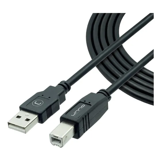 Cable Unno Tekno Para Impresora  Usb De 1.8 Metros