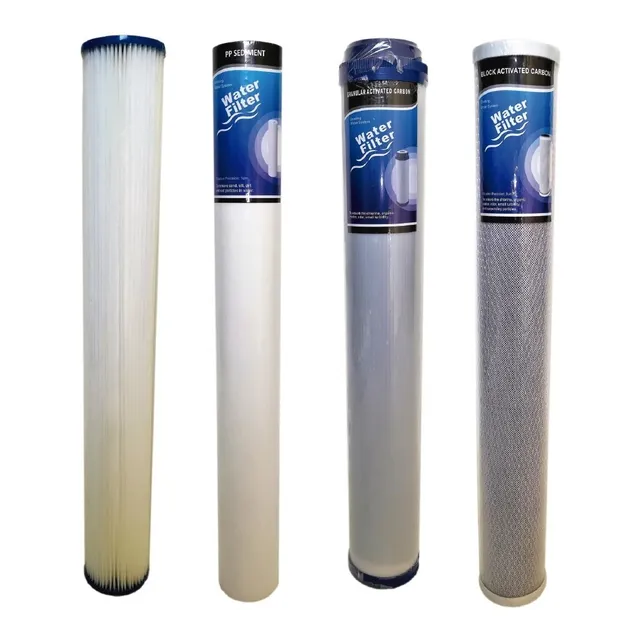 Kit X4 Membranas Cartucho 20 Pulgadas Slim Filtro De Agua 