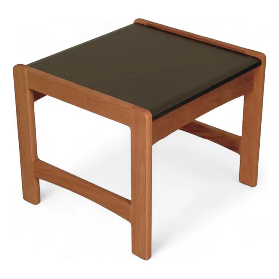 Mesa De Fin De Mazor De Madera Con Granito Negro De Granito,