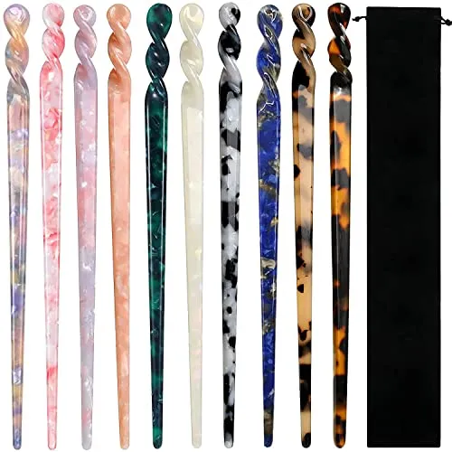 10 Piezas Acetate Pegatinas De Pelo Leopard Imprimir D2yhl