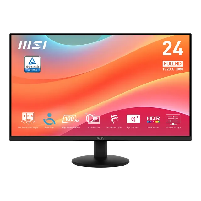 Monitor Msi Pro Mp242l 23.8 Fhd 100hz 1ms Ips- Boleta