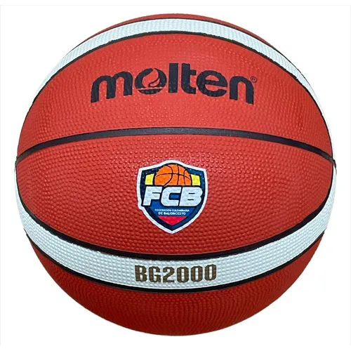 Pelota Basquet Molten Bg2000 Fiba Goma N°6, Ch Deportes. Color Naranja oscuro
