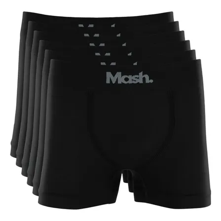 Kit 6 Cuecas Boxer Mash Poliamida Toque Gelado Sem Costura