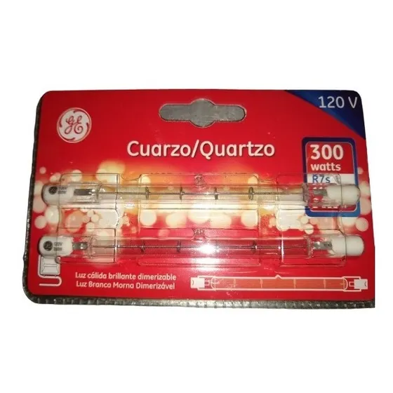 Tubo Halogeno 110x300v G.e Cuarzo