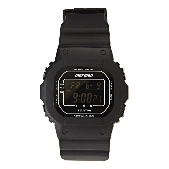 Relógio Masculino Wave Preto Mo0300jb/8p Mormaii Relógio Masculino Wave Preto Mo0300jb/8p Mormaii